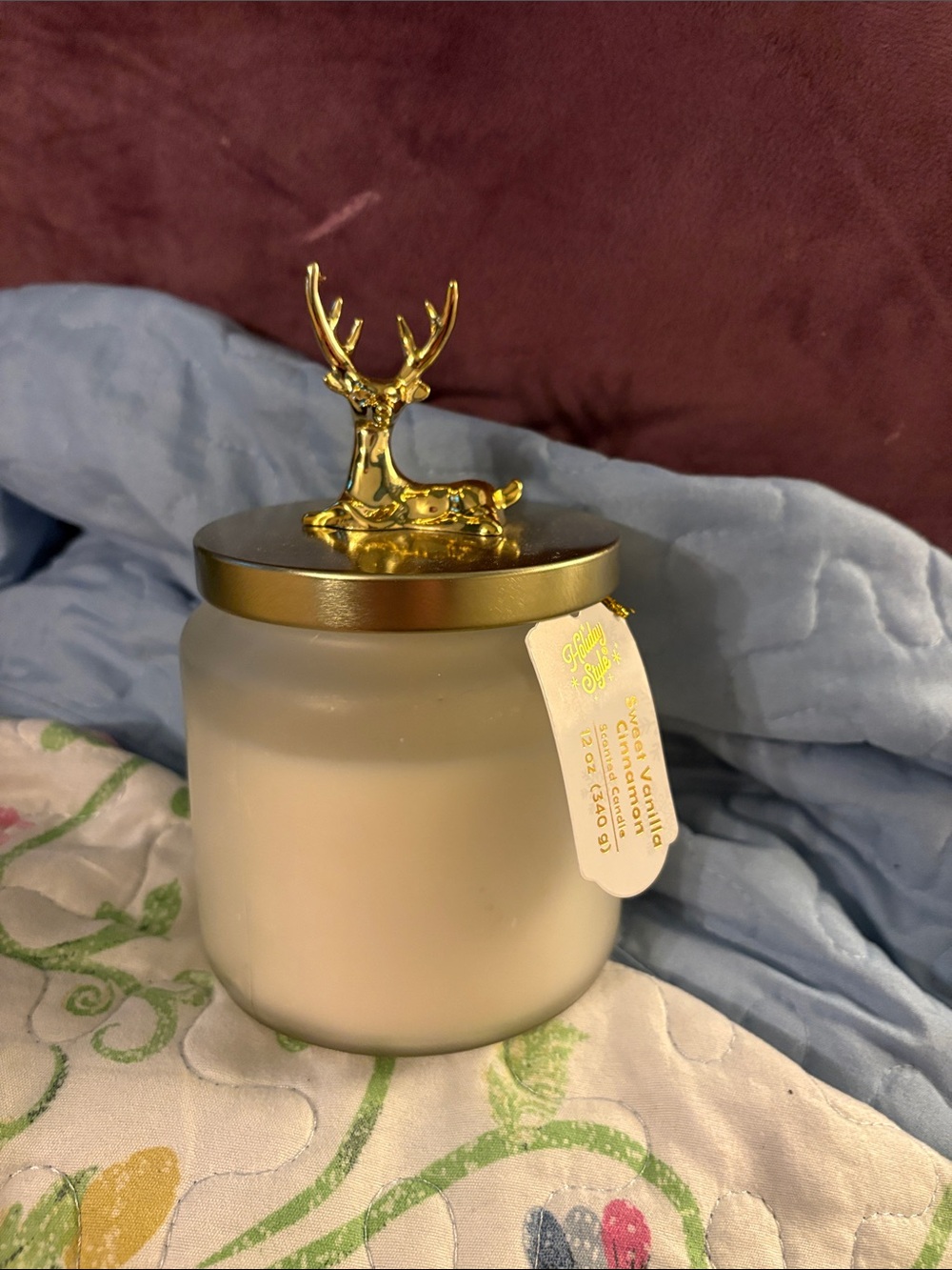 Sweet vanilla cinnamon 12 oz candle